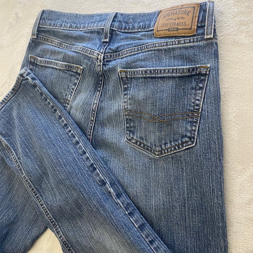 Signature by Levi Strauss Gold Label Mens Bootcut Jeans Medium Wash Blue 30x29